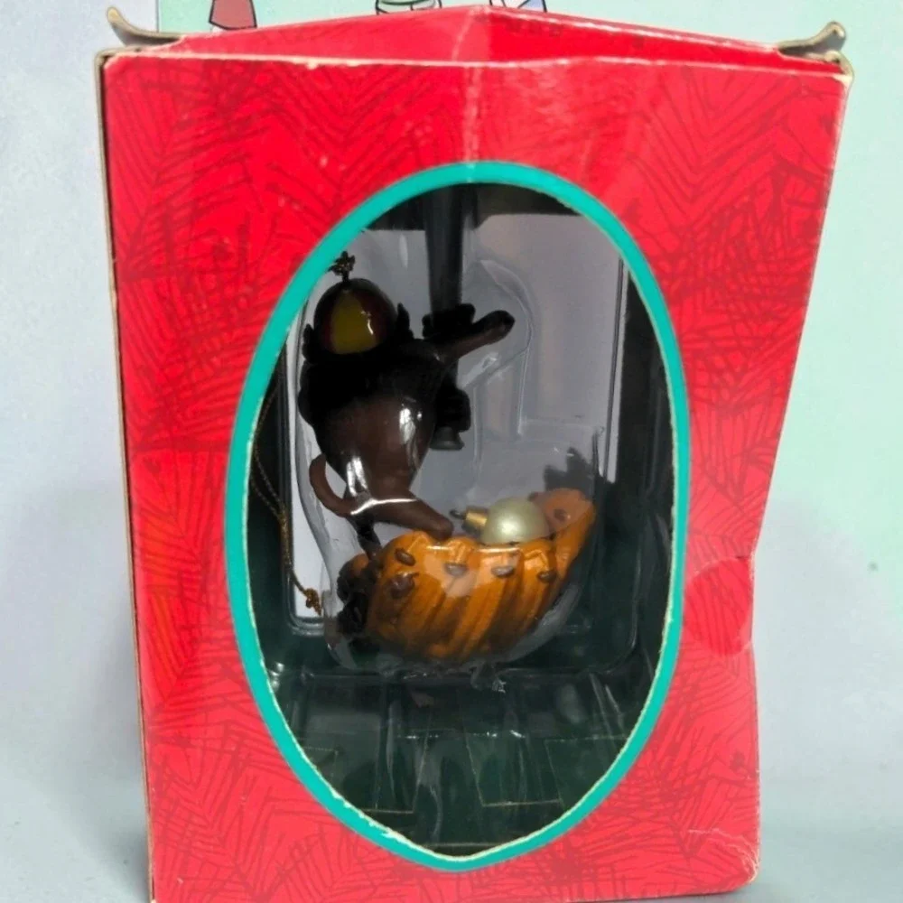 VTG 1996 Looney Tunes Taz Baseball Christmas Ornament Matrix Warner Bros Holiday